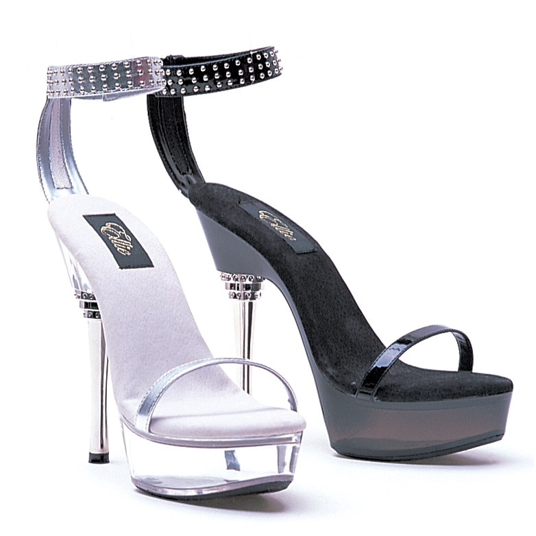 Rowena - 6 Inch Metallic Heel Sandal